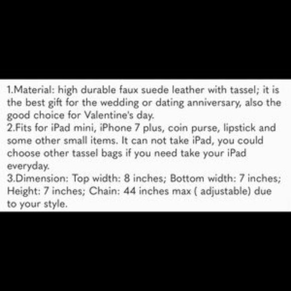 New Boho Fringed Shoulder Bag Tassel - Picture 7 of 8